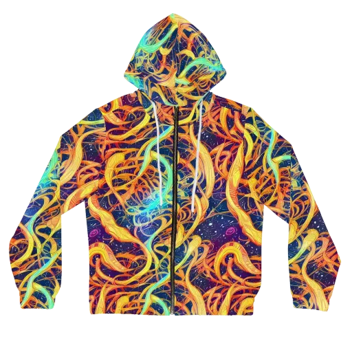 Granov Vortex on a Women's Full-Zip Hoodie