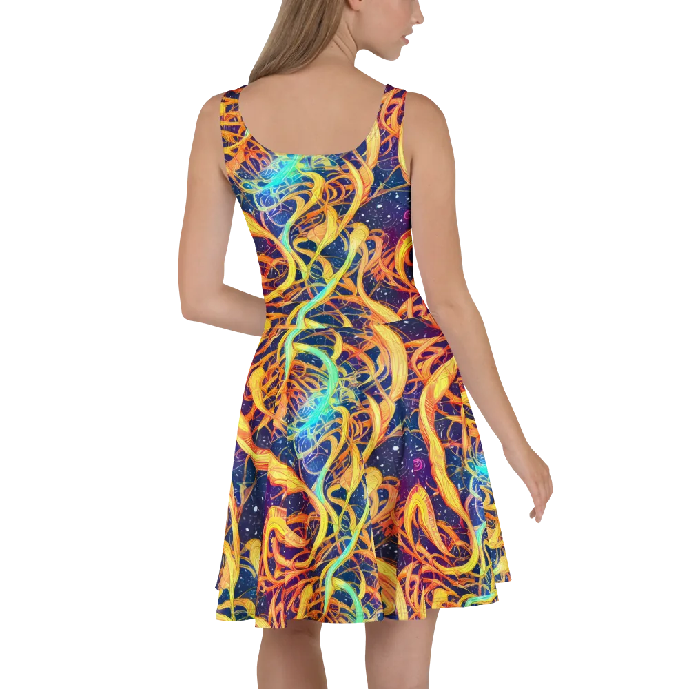 Granov Vortex on Skater Dress — Back
