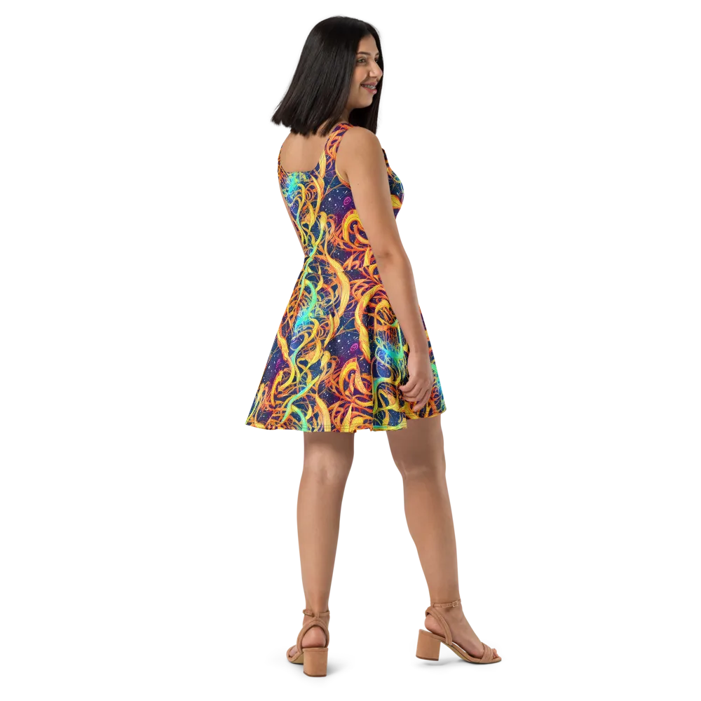 Granov Vortex on Skater Dress — Right