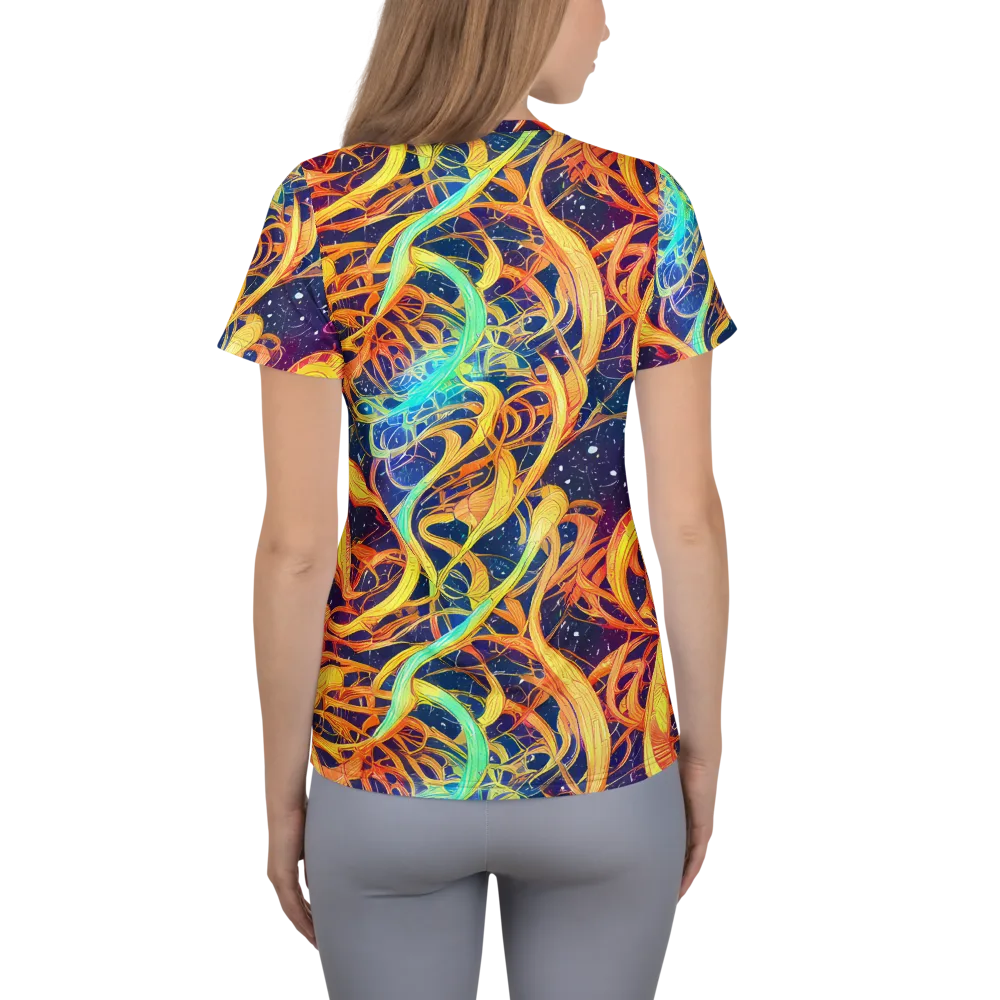 Granov Vortex on Women's Athletic T-Shirt — Back