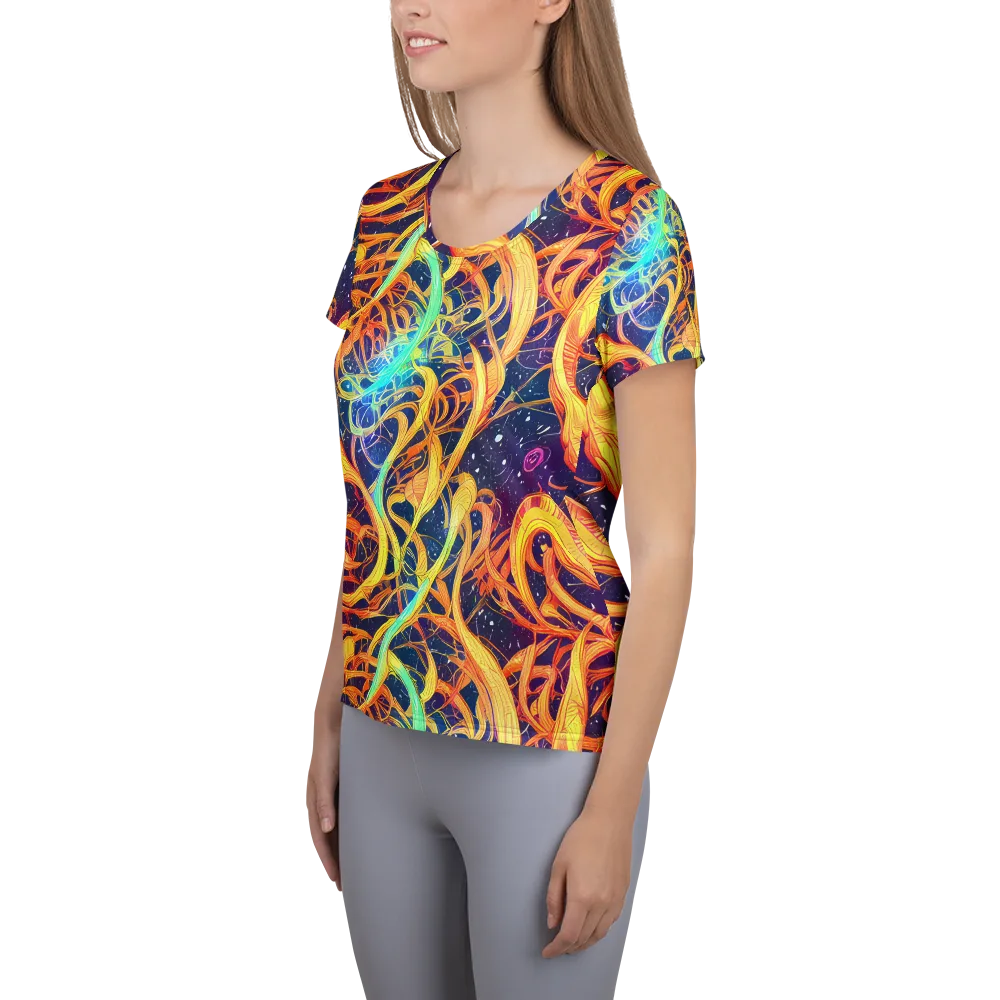 Granov Vortex on Women's Athletic T-Shirt — Left