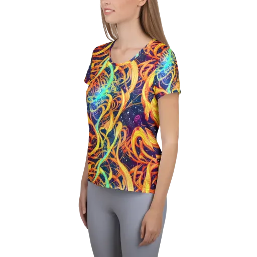 Granov Vortex on a Women's Athletic T-Shirt