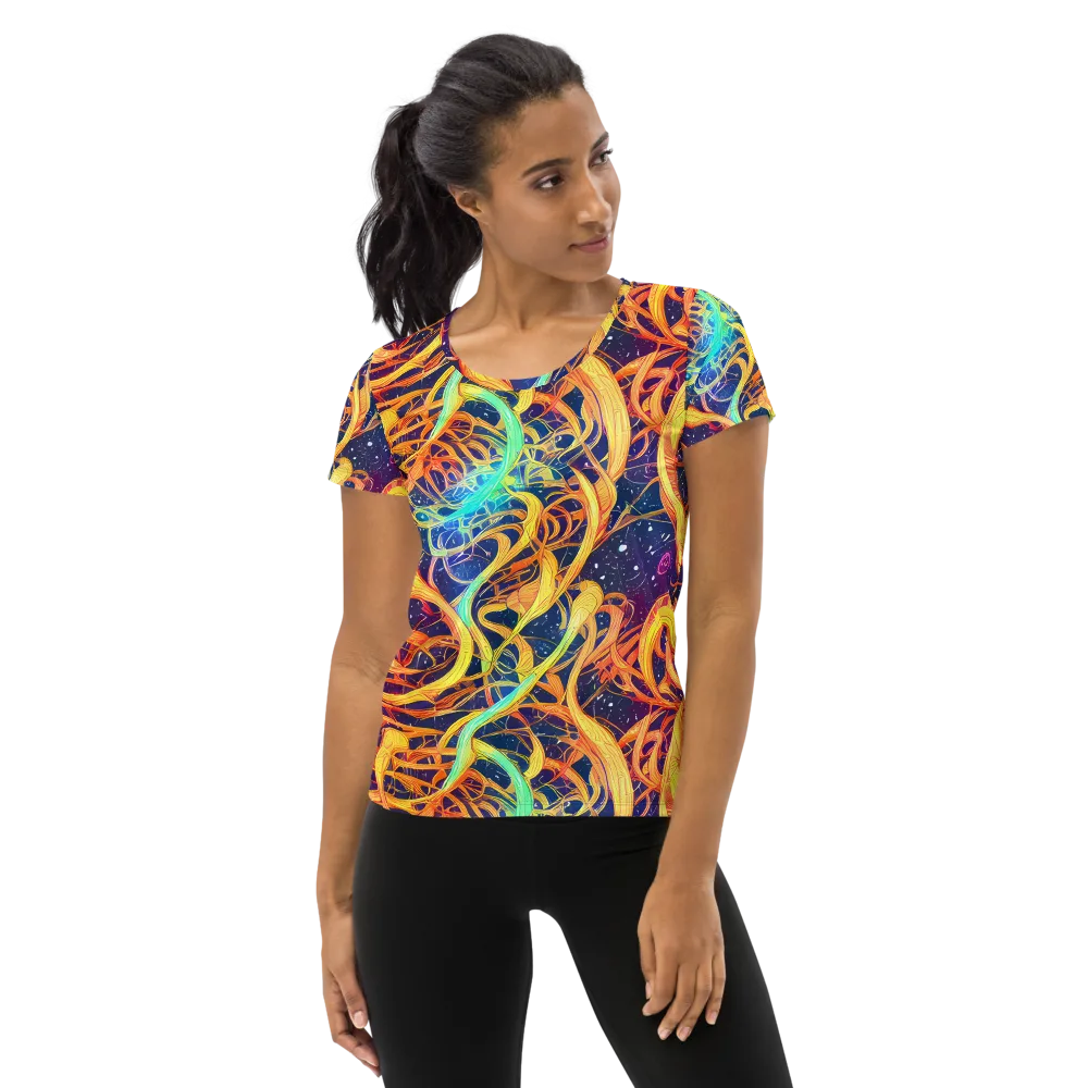 Granov Vortex on Women's Athletic T-Shirt — Front