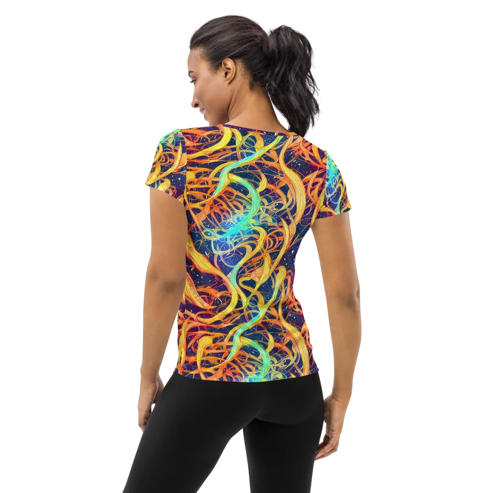 Granov Vortex on Women's Athletic T-Shirt — Back