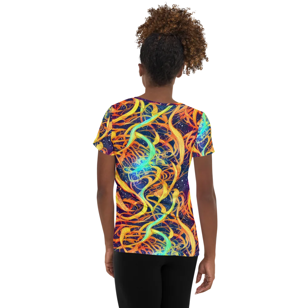 Granov Vortex on Women's Athletic T-Shirt — Back