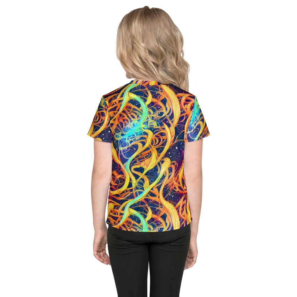 Granov Vortex on Kids Crew Neck T-Shirt — Back
