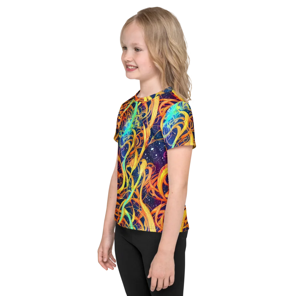 Granov Vortex on Kids Crew Neck T-Shirt — Left