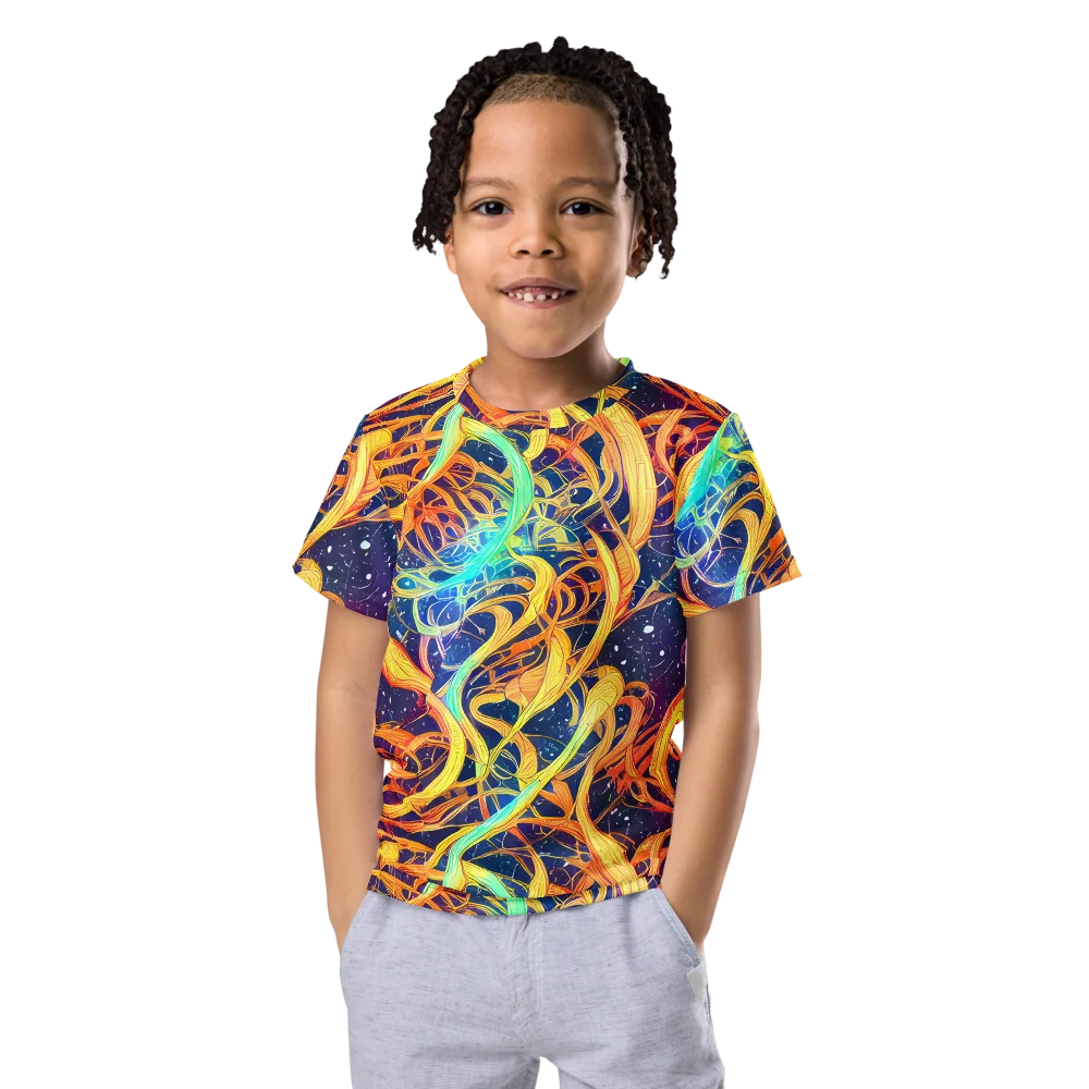 Granov Vortex on Kids Crew Neck T-Shirt — Front