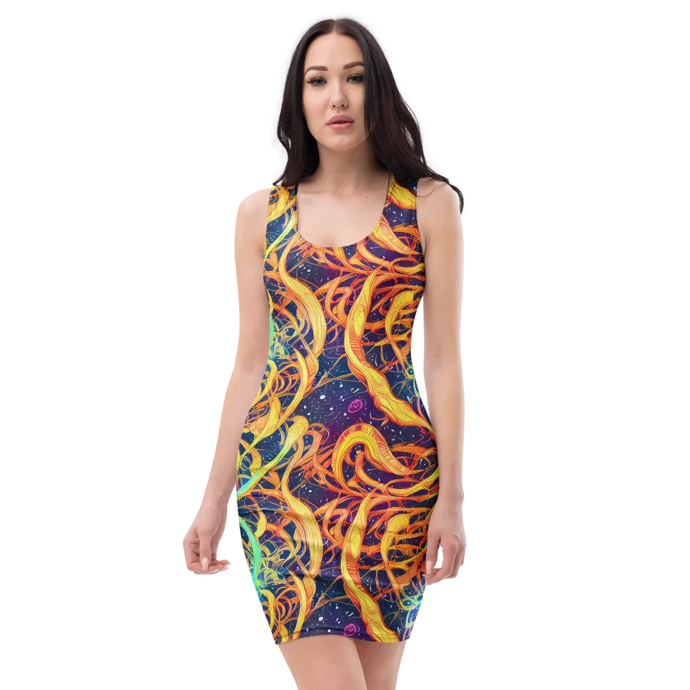 Granov Vortex on Bodycon Dress — Front