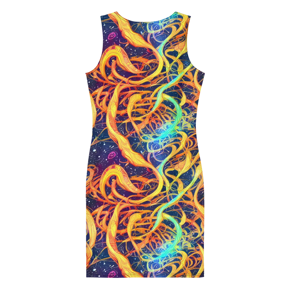 Granov Vortex on Bodycon Dress — Back