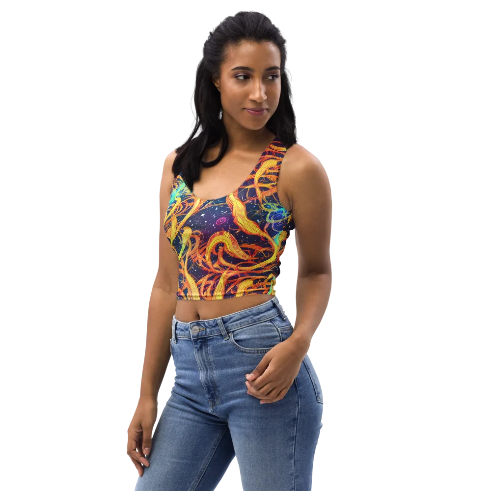 Granov Vortex on Crop Top — Left Front
