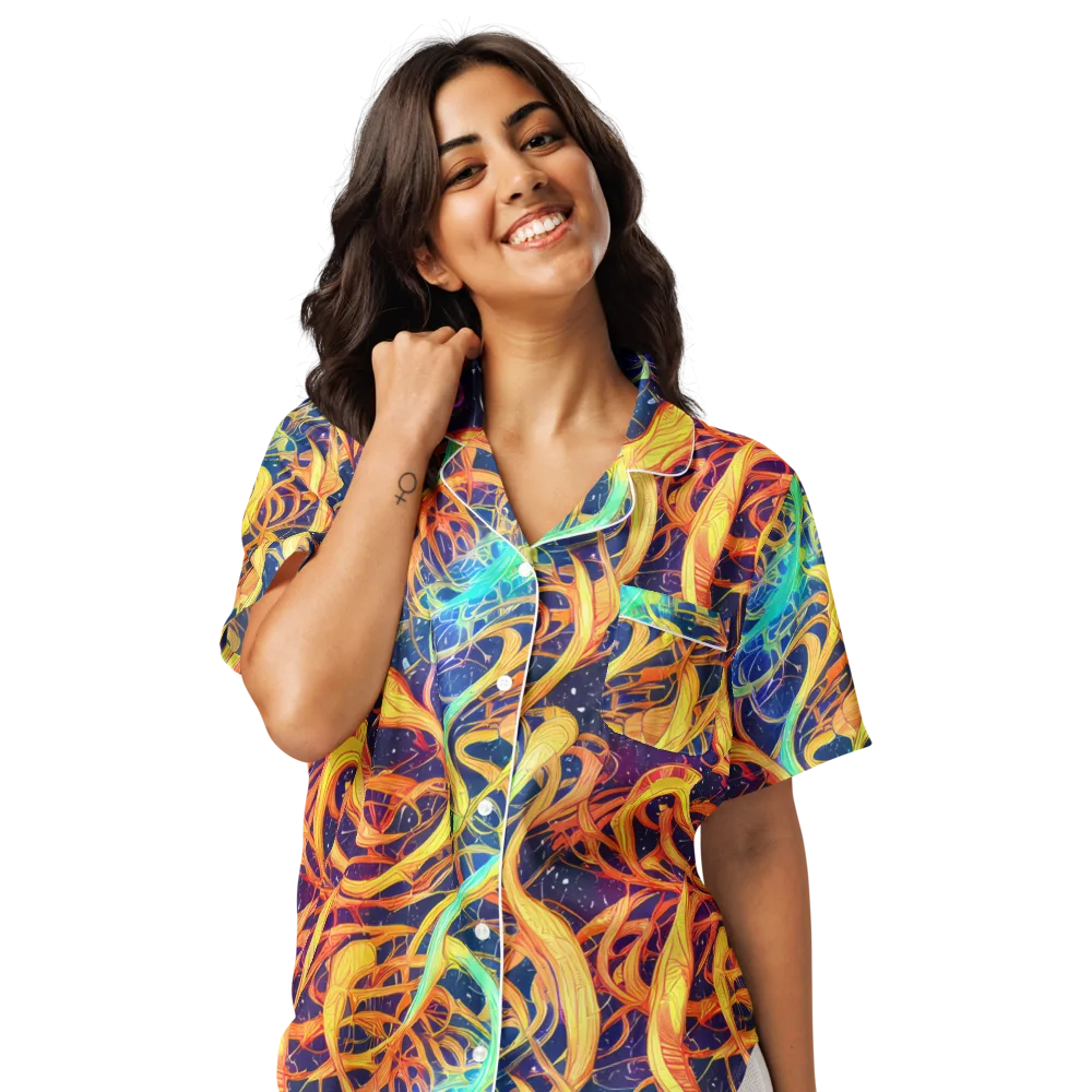 Granov Vortex on Women's Short Sleeve Pajama Top — Front