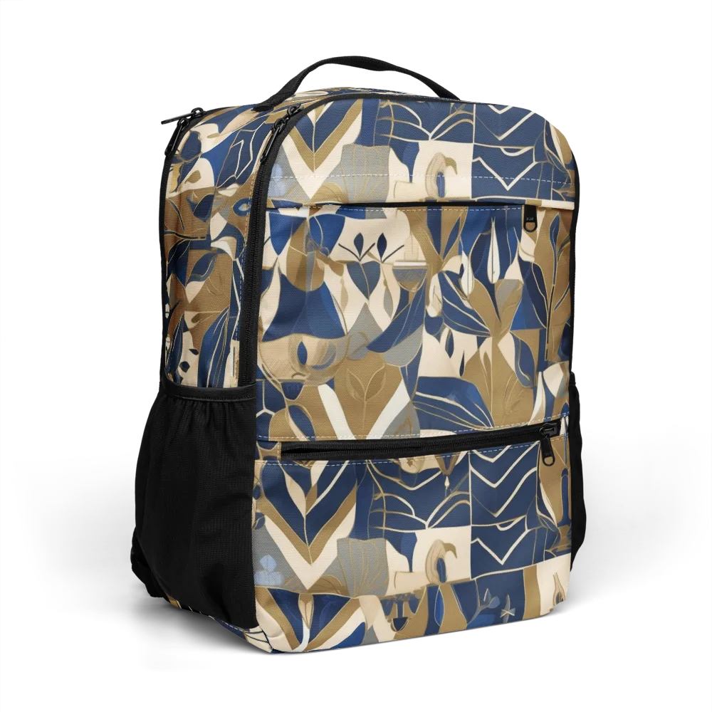 Gilded Petals on Utility Backpack — Right Front