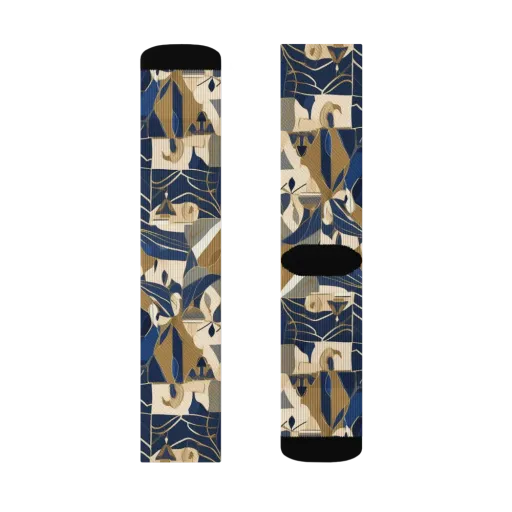 Gilded Petals on a Socks