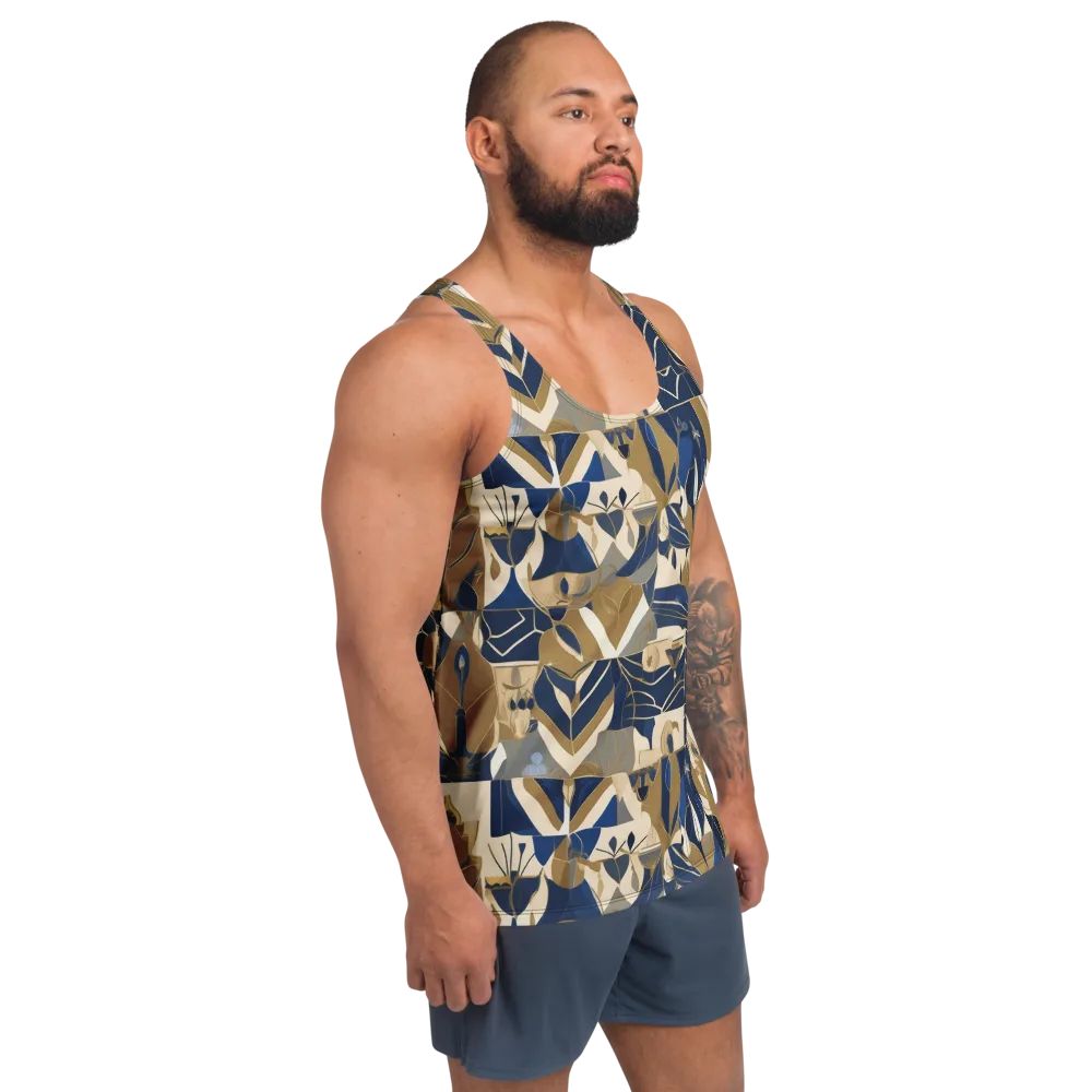 Gilded Petals on Men's Tank Top — Right Front