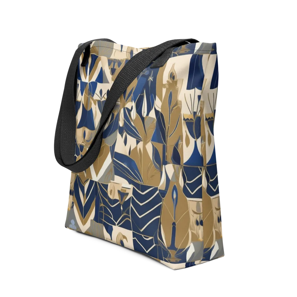 Gilded Petals on Tote Bag — Front