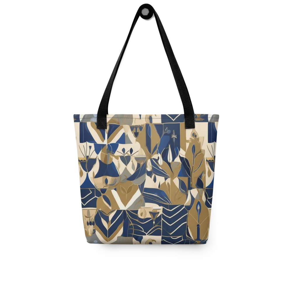 Gilded Petals on Tote Bag — Front
