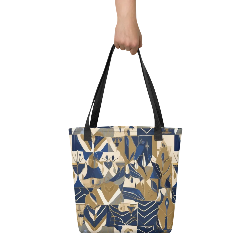 Gilded Petals on Tote Bag — Front