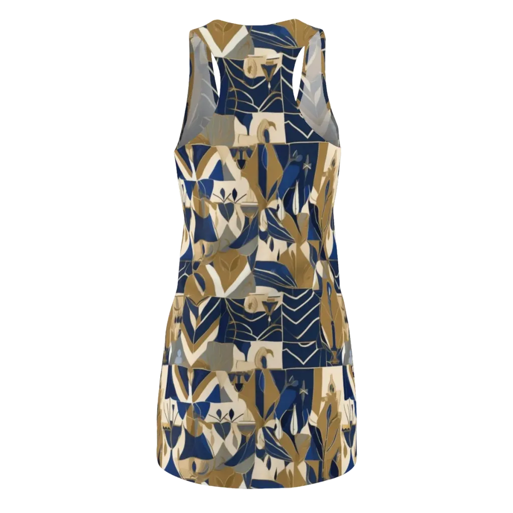 Gilded Petals on Racerback Dress — Back