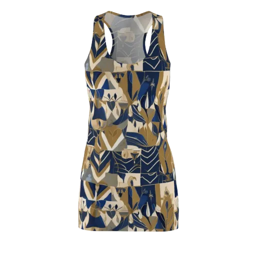 Gilded Petals on a Racerback Dress