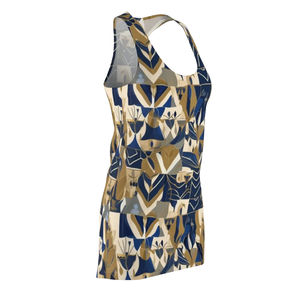 Gilded Petals on Racerback Dress — Front Side