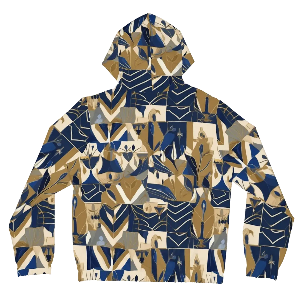 Gilded Petals on Women's Full-Zip Hoodie — Back