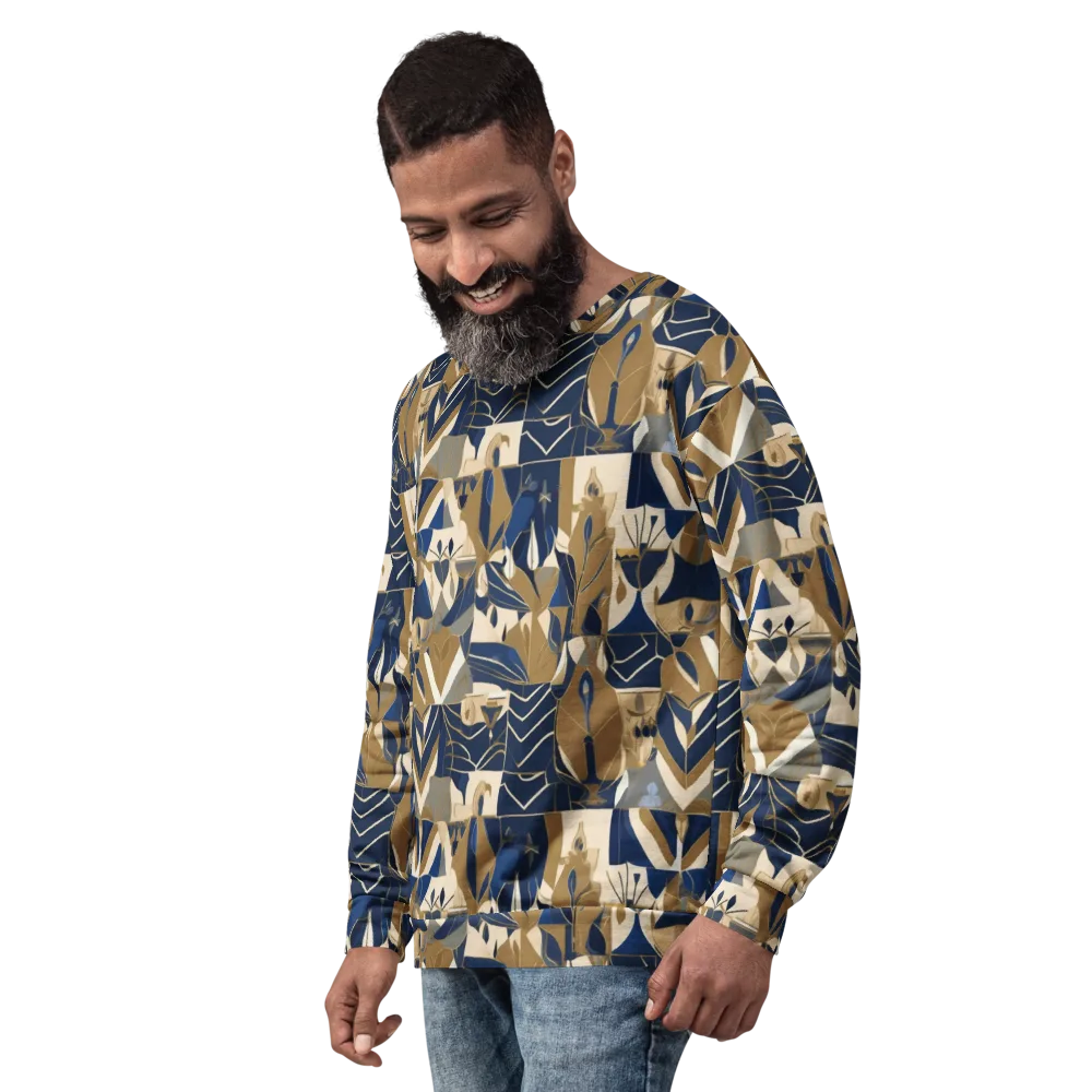 Gilded Petals on Sweatshirt — Left Front
