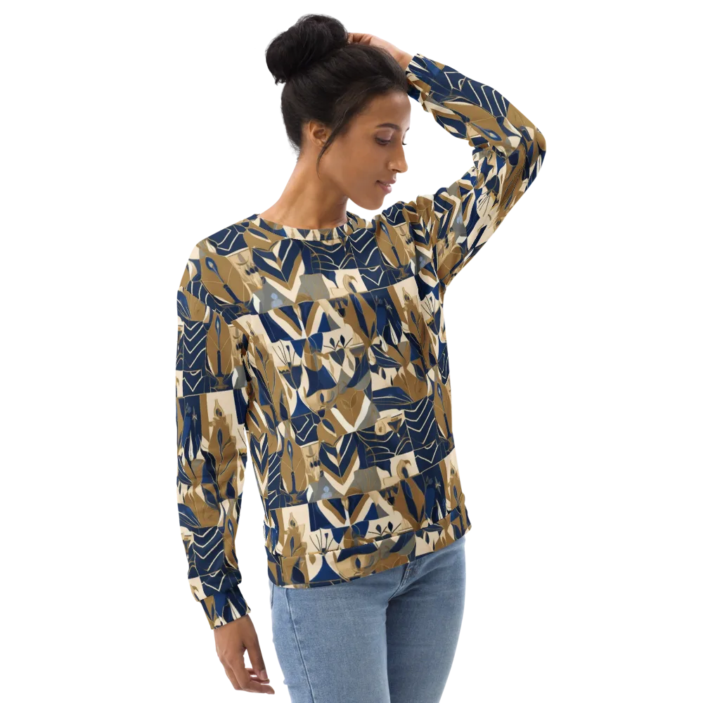 Gilded Petals on Sweatshirt — Right Front