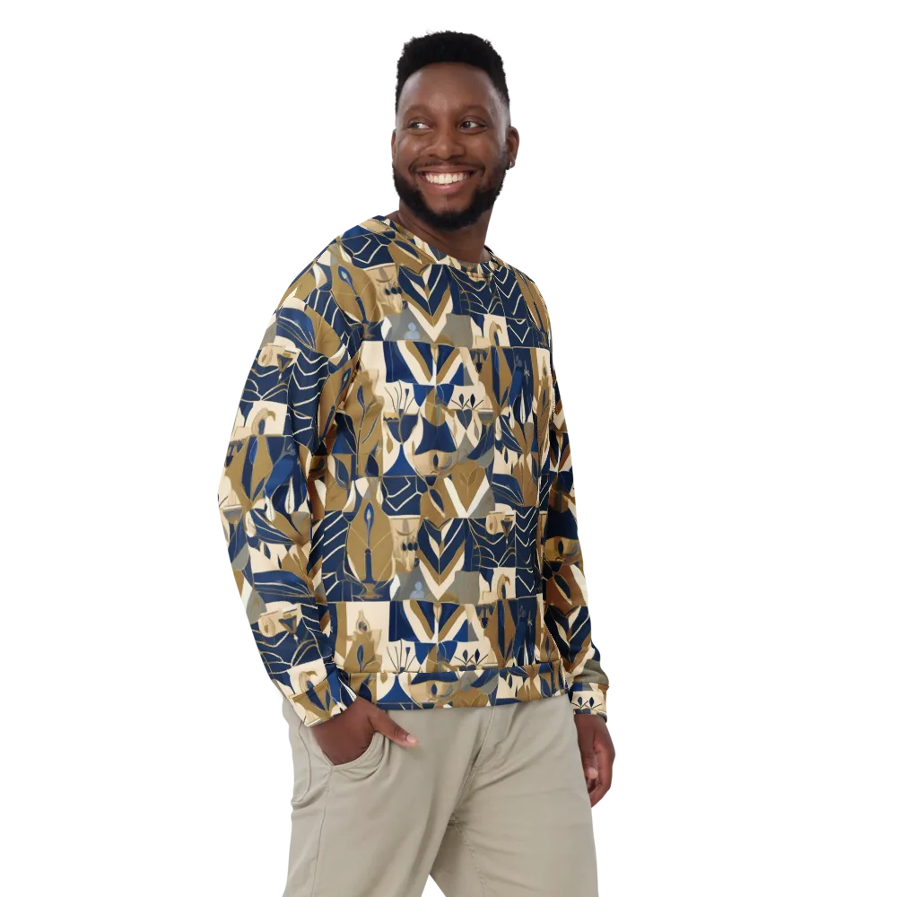 Gilded Petals on Sweatshirt — Front
