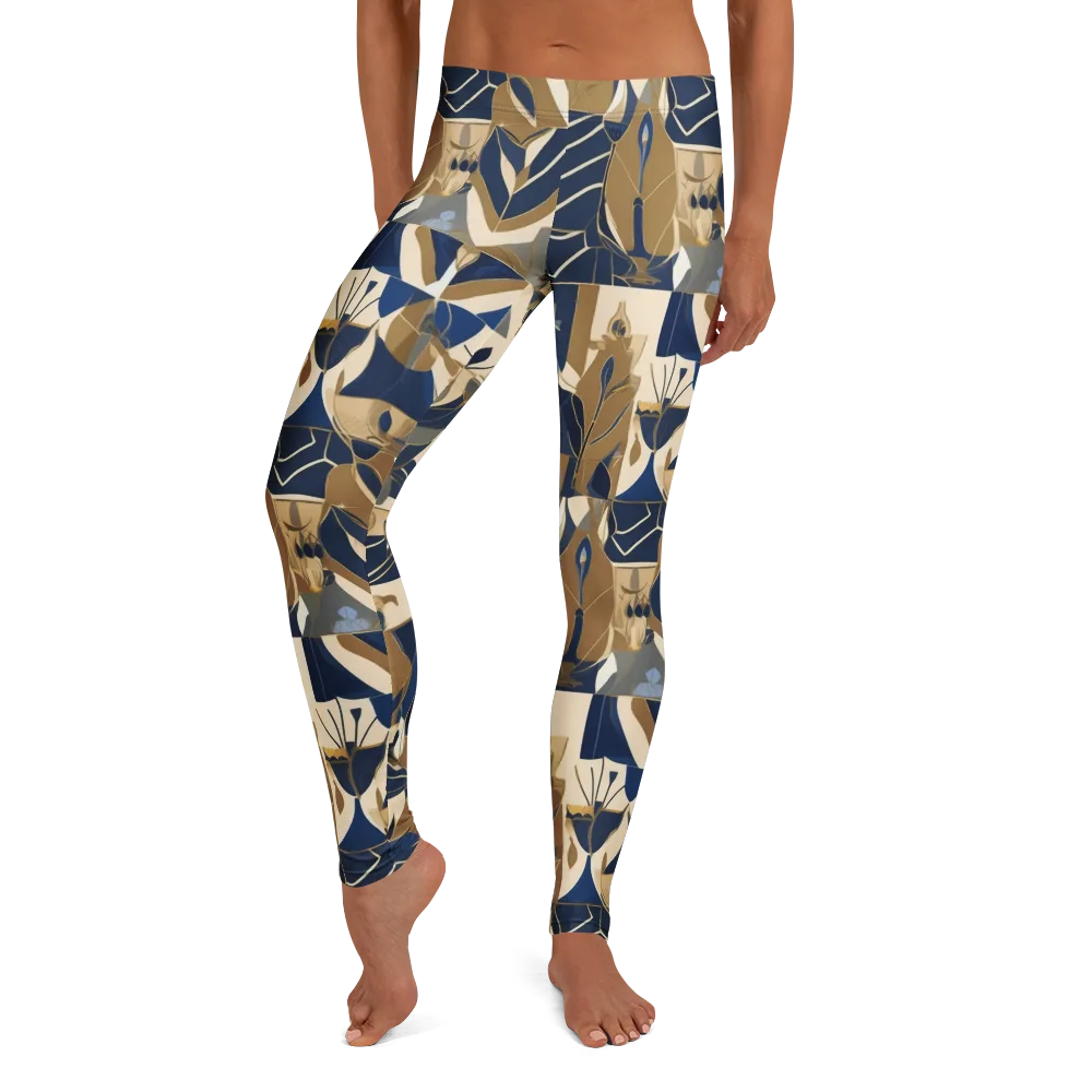 Gilded Petals on Leggings — Front