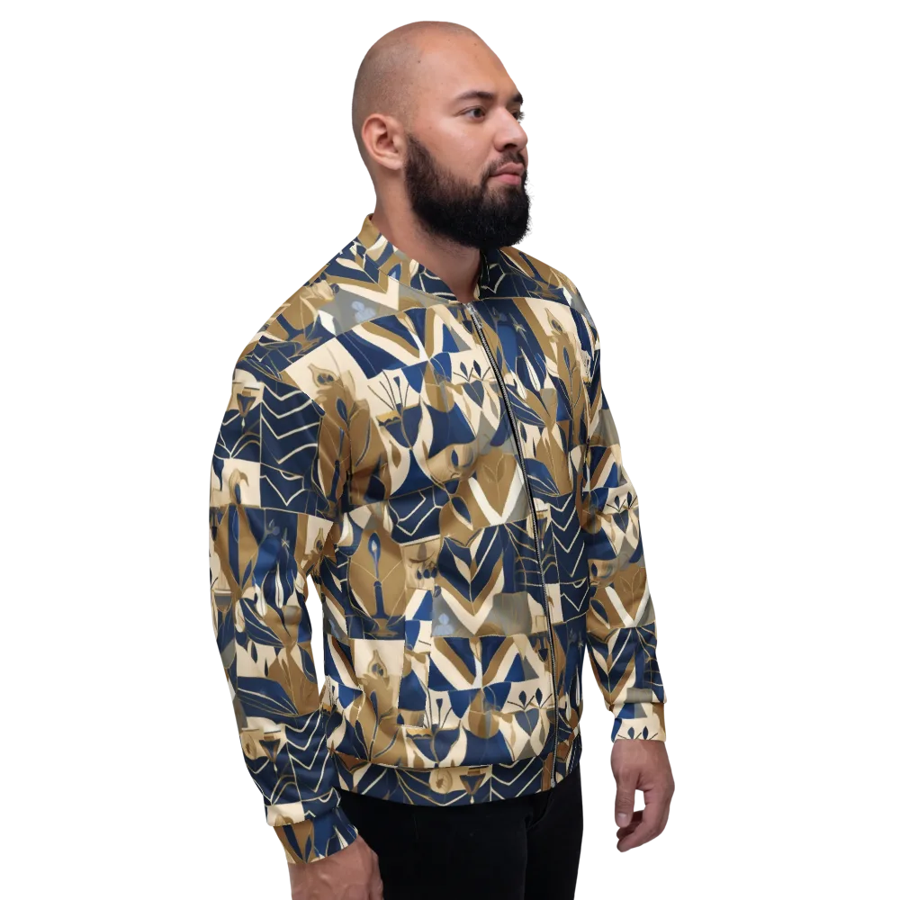 Gilded Petals on Bomber Jacket — Right