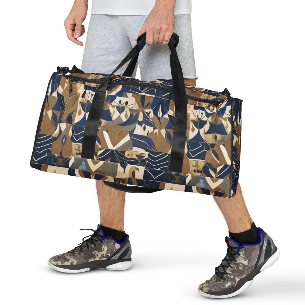 Gilded Petals on Duffle Bag — Front