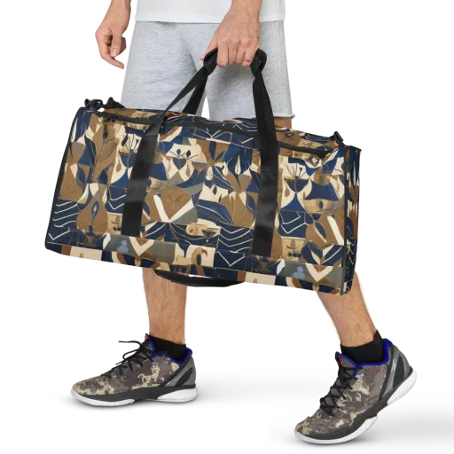 Gilded Petals on a Duffle Bag
