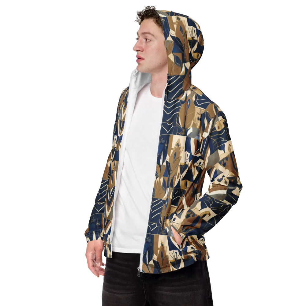 Gilded Petals on Men's Windbreaker — Left Front