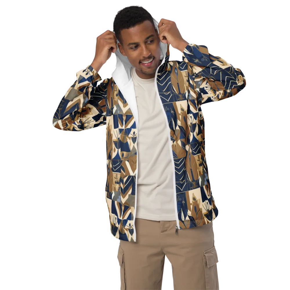 Gilded Petals on Men's Windbreaker — Front