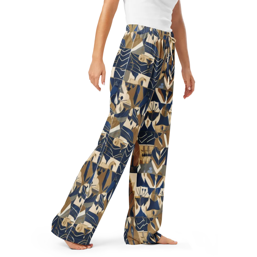 Gilded Petals on Women's Pajama Pants — Right Front