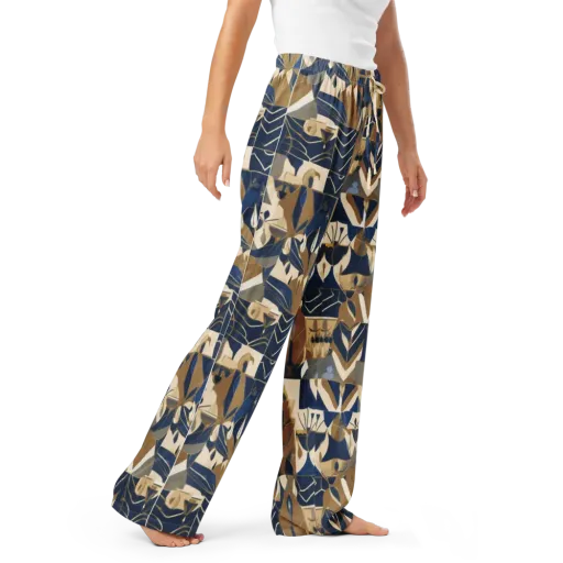 Gilded Petals on a Women's Pajama Pants