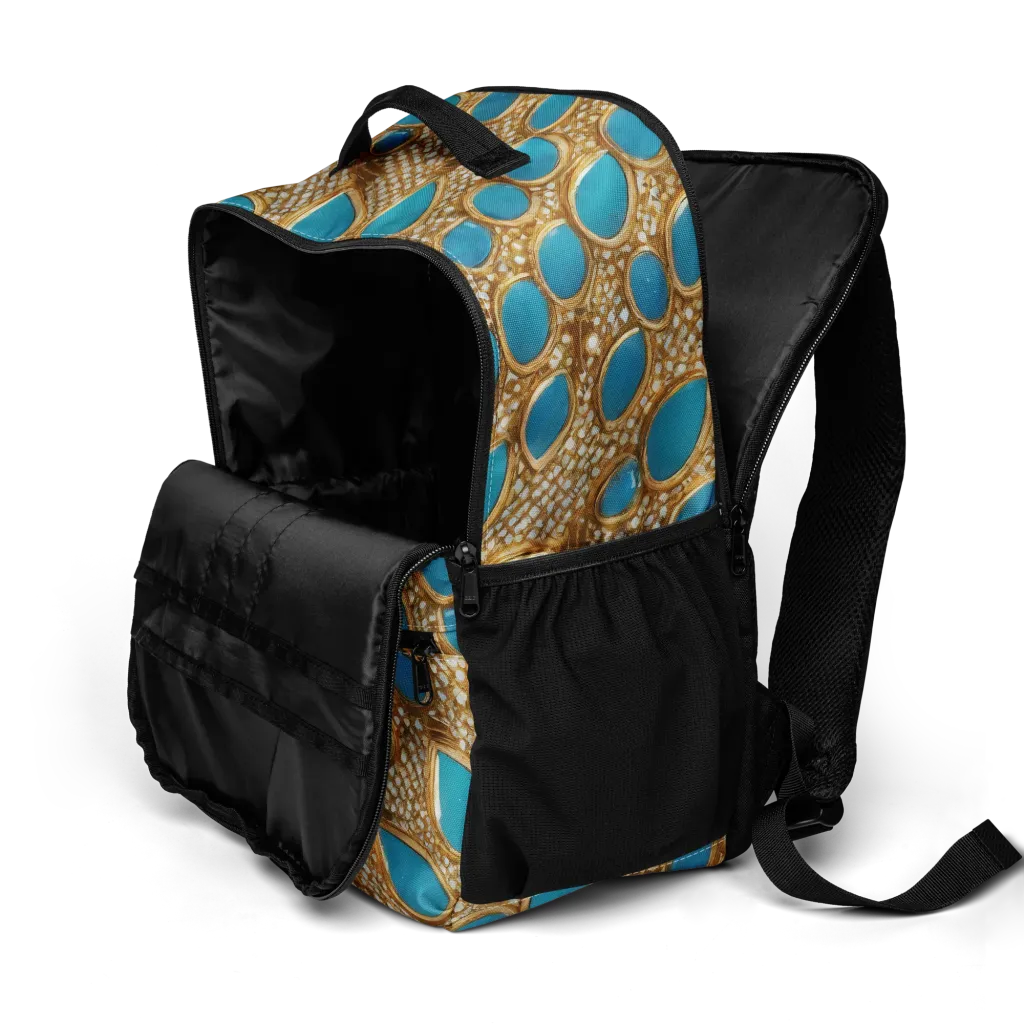 Aqua Gilded Mesh on Utility Backpack — Product details 2