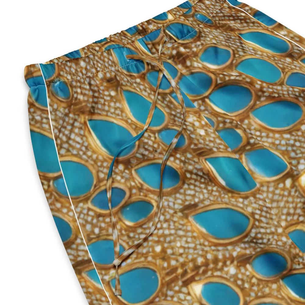 Aqua Gilded Mesh on Women's Pajama Pants — Product details