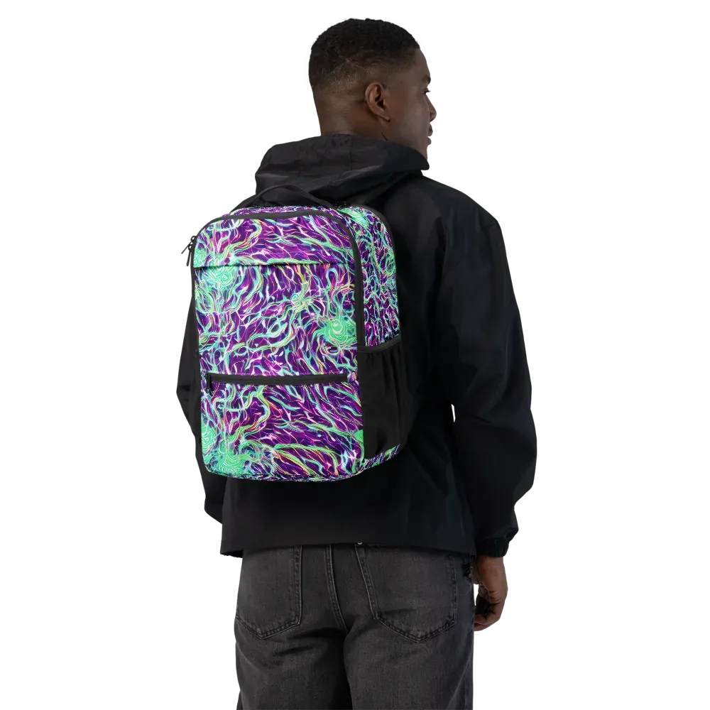 Vivid Nebula on Utility Backpack — Back