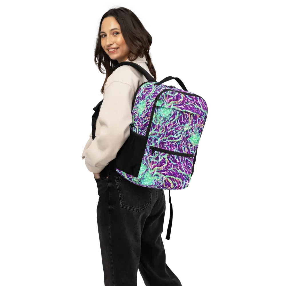 Vivid Nebula on Utility Backpack — Back