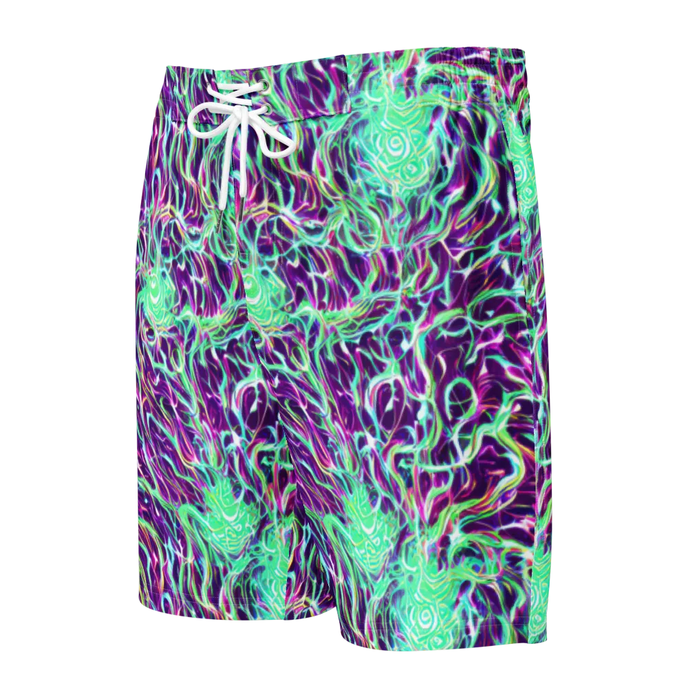 Vivid Nebula on Men's Board Shorts — Front