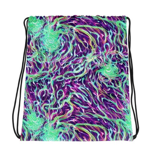 Vivid Nebula on a Drawstring Bag