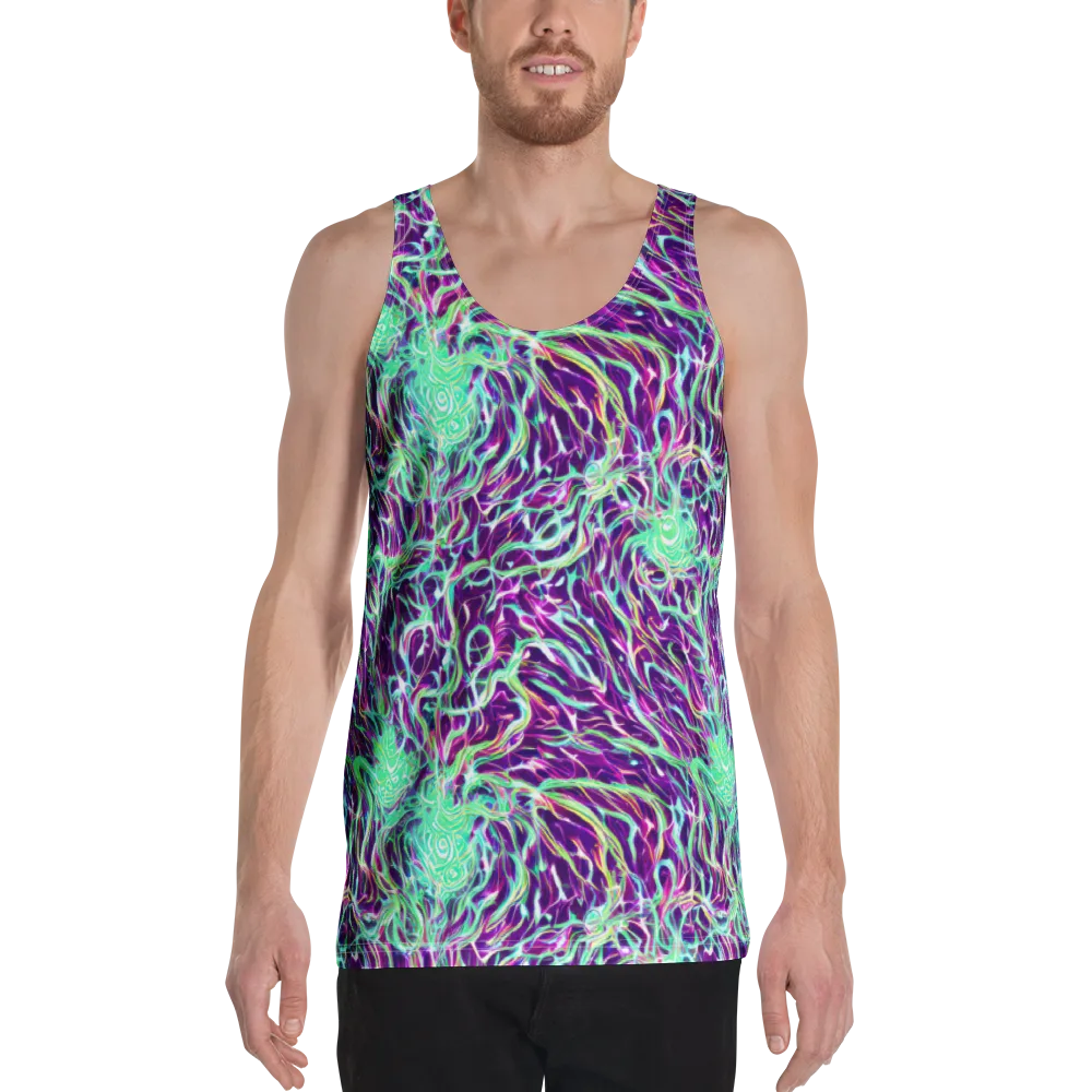 Vivid Nebula on Men's Tank Top — Front