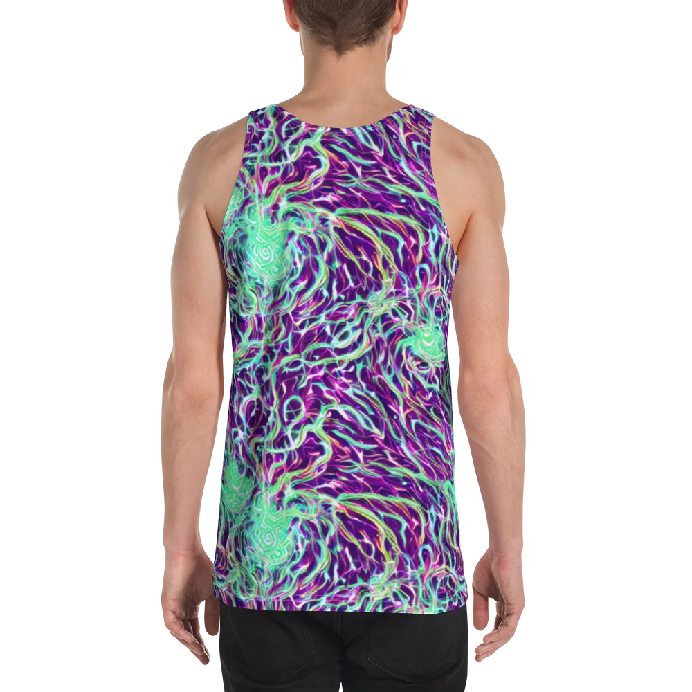 Vivid Nebula on Men's Tank Top — Back