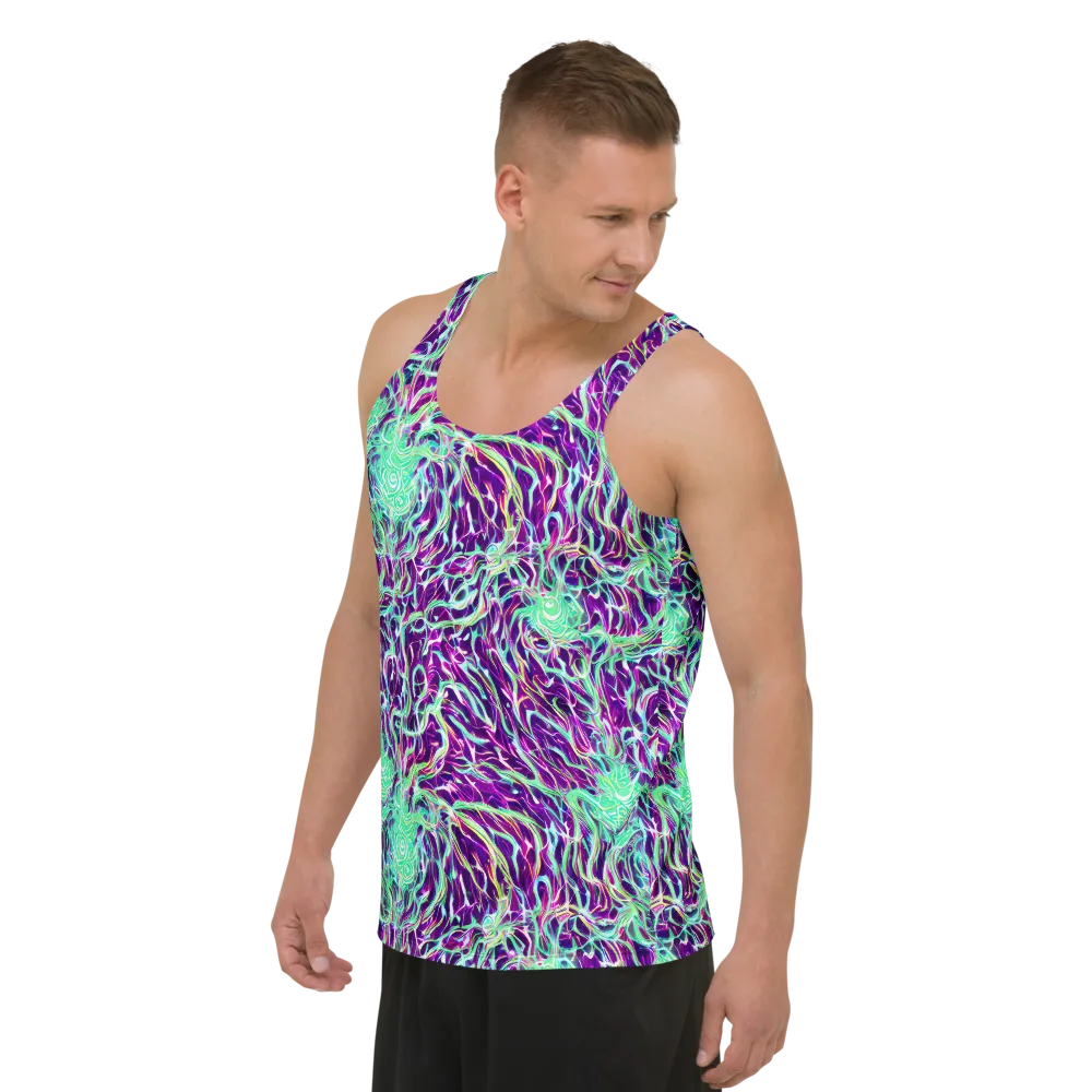 Vivid Nebula on Men's Tank Top — Left Front