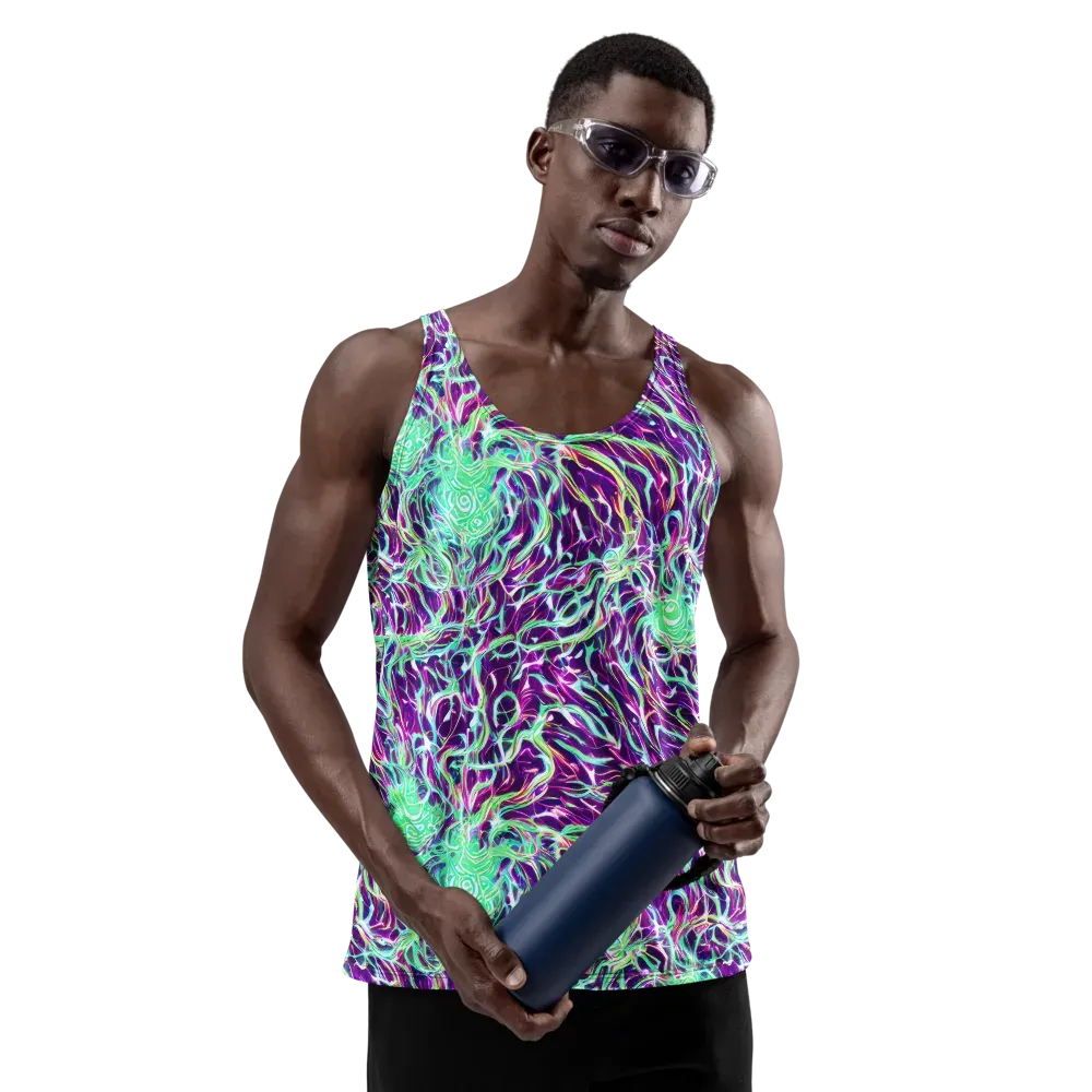 Vivid Nebula on Men's Tank Top — Front