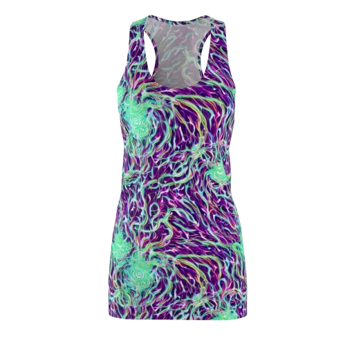 Vivid Nebula on a Racerback Dress