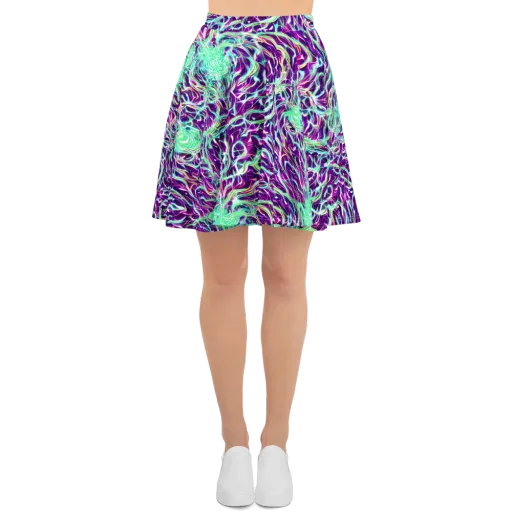 Vivid Nebula on a Skater Skirt