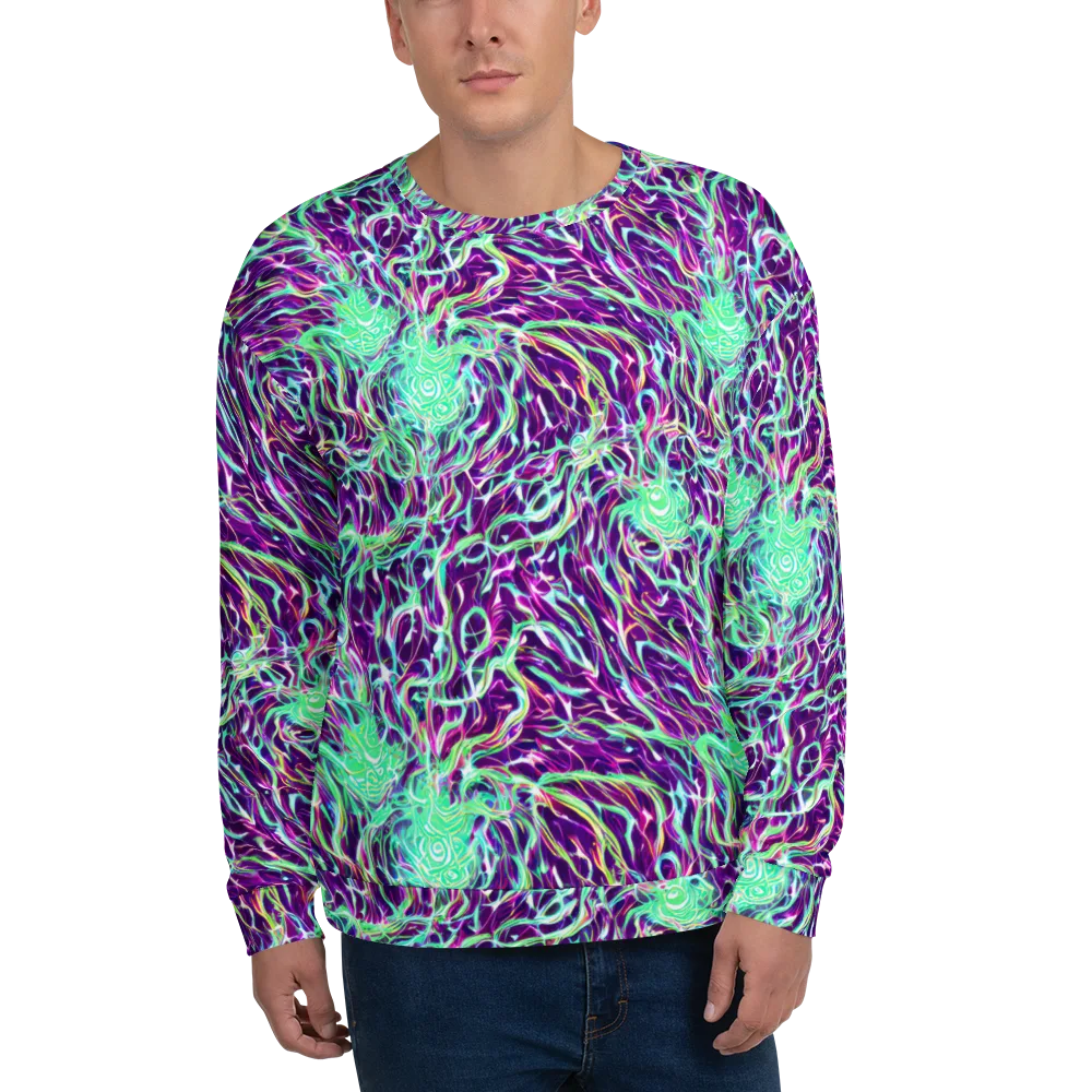 Vivid Nebula on Sweatshirt — Front